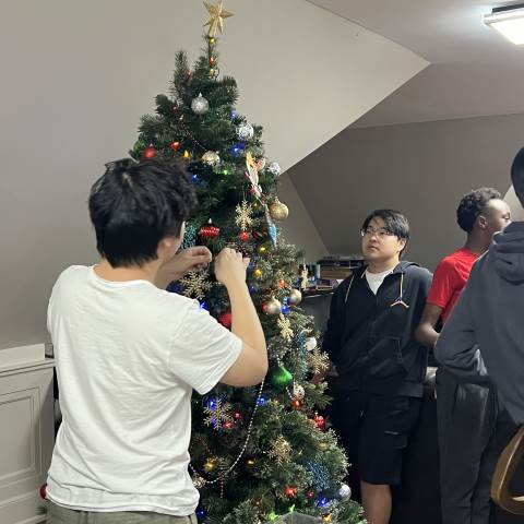 Private Boarding High School | Georgia Boarding Schools | Annual Christmas Tree Decorating Night in SMB