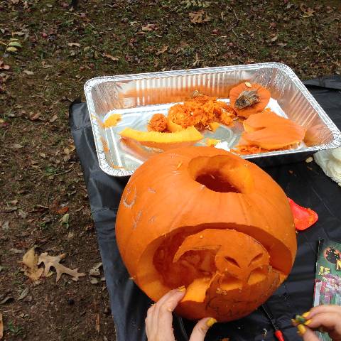 Darlington School Carving Pumpkins With Our Friends At Open Door
