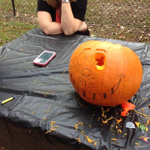 Darlington School Carving Pumpkins With Our Friends At Open Door