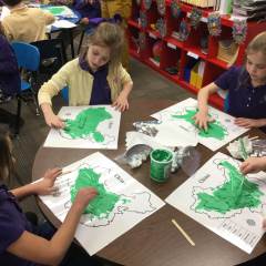 1st Graders Practice Their Mapping Skills