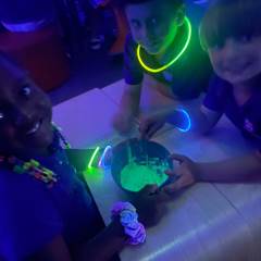 2nd Grade Countdown: Glow Day and Bubble Day