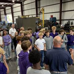 8th Grade Visits Coosa Steel
