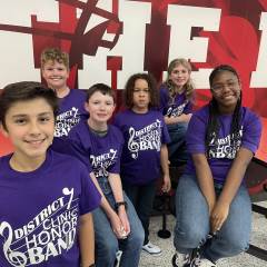Band Students at District VII Clinic Honor Band