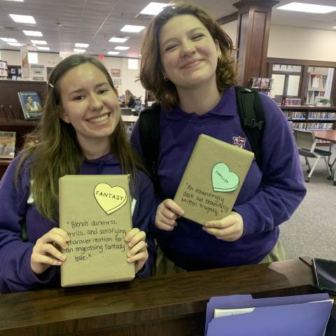 Upper School Library – Blind Date with a Book and Book Tasting