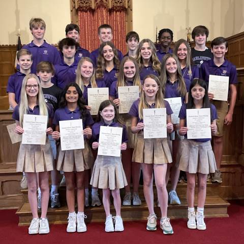 National Junior Honor Society inducts 22