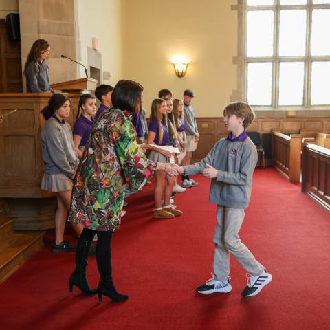 Private Boarding High School | Georgia Boarding Schools | NJHS Induction Ceremony