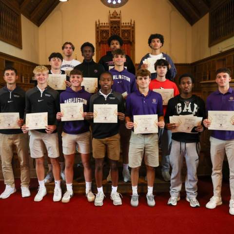 Private Boarding High School | Georgia Boarding Schools | Student-athletes recognized at Academy Assembly