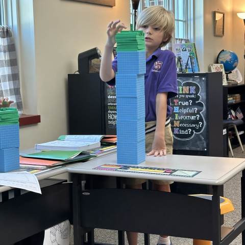Private Day School | Private Schools in Georgia | 3rd Grade Place Value Blocks