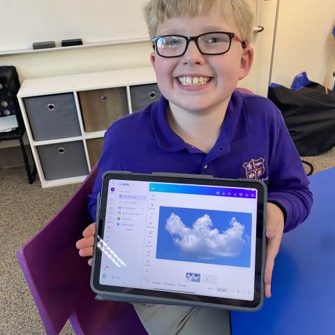 Private Boarding High School | Georgia Boarding Schools | 4th Grade Cloud Art