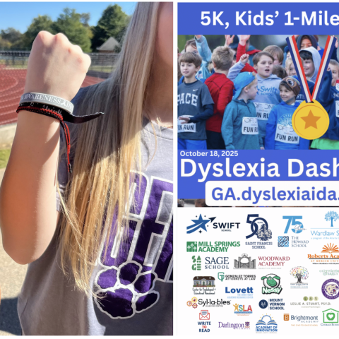 Georgia Private School | Boarding School Near Me | Active Learning Takes to the Track: Middle School Students Dash for Dyslexia Awareness