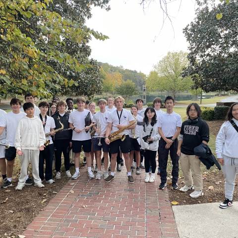 Georgia Private School | Boarding School Near Me | Stadium Band at Homecoming Game