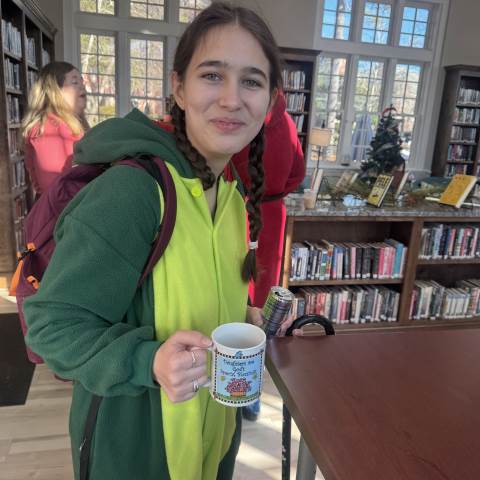 Private Day School | Private Boarding Schools in Georgia | Cozy Christmas Cuppa in the Library