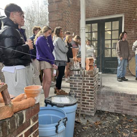 8th Period Art 1 Raku Firing